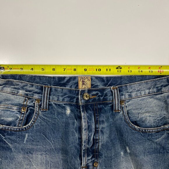 PRPS Goods & Co. Pre-distressed Belvedere Straight Leg Jeans men's size 33x35 - Picture 8 of 10